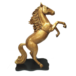 Prancing Gold Horse