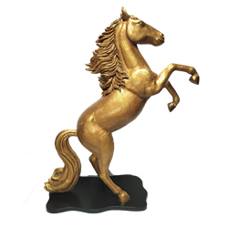 Prancing Gold Horse