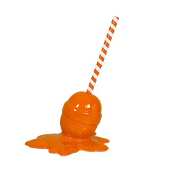 Orange Melted Lollipop