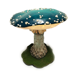 Woodland Mushroom - Teal