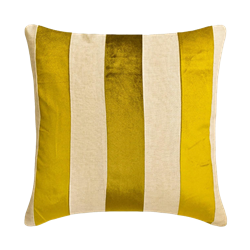Chartreuse Striped Pillow