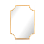Gold Mirror with Concave Corners