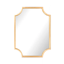 Gold Mirror with Concave Corners