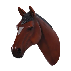 Horse Head - Chestnut Brown Wall Mount