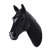 Horse Head - Dark Brown Wall Mount