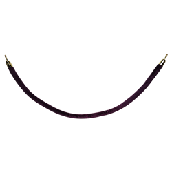 Purple Rope with Brass Ends
