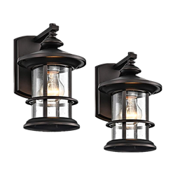 Bronze Cottage Wall Sconce (Set of 2)