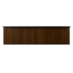 Wooden Slat Bar 15' - Square Corner