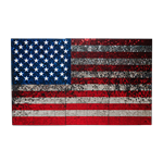 USA Flag Shimmer Wall