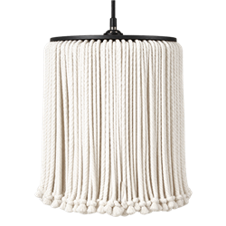 White Boho Pendant