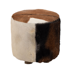 Natural Hide Ottoman