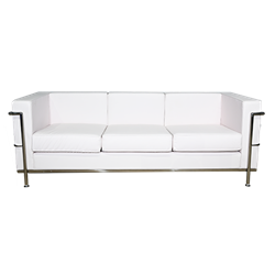 Mid-Century Sofa - White