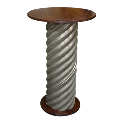 Rustic Corrugated Highboy Table