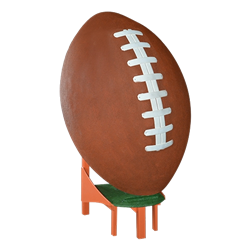Oversized Football on Tee
