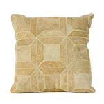 Geometric Cowhide Pillow