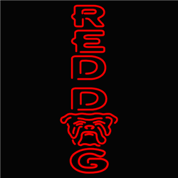 Red Dog Neon - Vertical