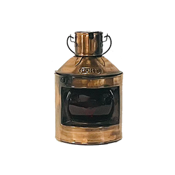 Bronze Lantern - Red Globe