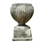Small Ribbed Roman Vase
