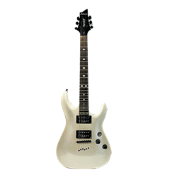 Black and Silver Shimmer Guitar