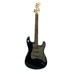 Black and Silver Shimmer Guitar